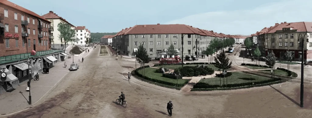 Mariaplan 1937 färglagd av Andreas Palm Österberg