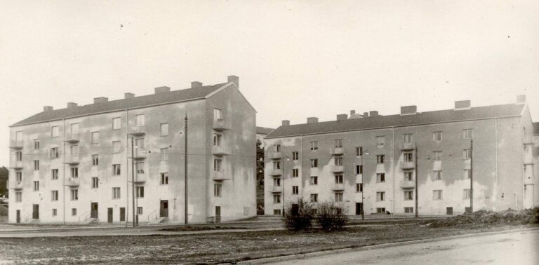 Hönögatan och Brännögatan år 1943