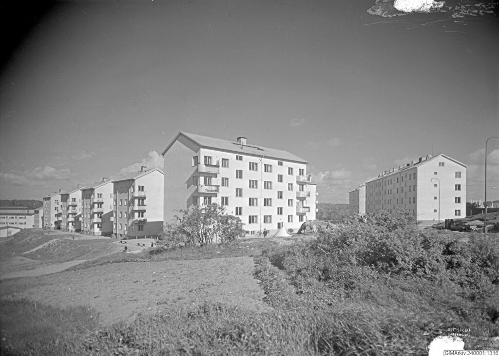 Jordhyttegatan 1940-tal Foto: Sven Sjöstedt Arkiv: GIMArkiv-240001-1316